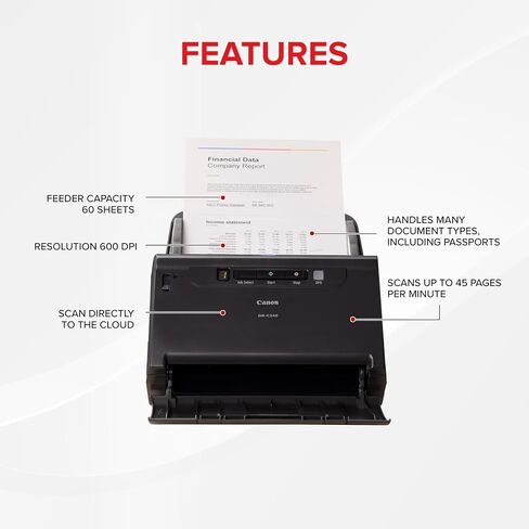 Canon 0651C002 ImageFORMULA DR-C240 Office Document Scanner in Saudi Arabia