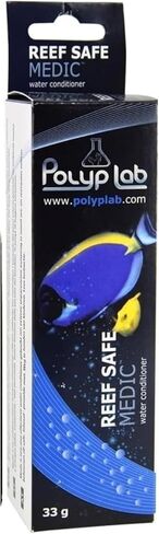 Polyp Lab Medic Reef Safe PARASlTE EIiminator Marine Ich Freshwater Ich Marine Velvet De-poIIute Water Marine and Freshwater Reefroids Coral Aquarium Fish Food (1 Medic + Food) in Saudi Arabia