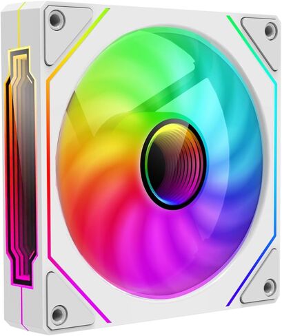 ARGB Fans 120mm PWM Fans 3PACK PC RGB Fans, RB120 PC PWM RGB Fans with 12V 4PIN pwm and 5V-3PIN ARGB Plug, Infinity Mirror ARGB Addressable Lighting - Slient Computer Fans for PC Cooler and Case in Saudi Arabia