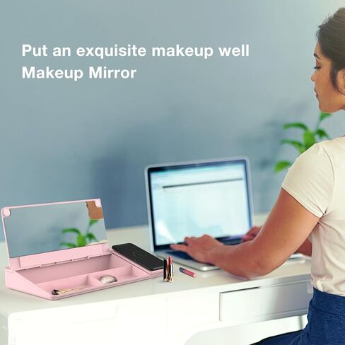 TOWON Black Desk Dry Erase Board with Charger Pad, Small Glass Desktop Whiteboard, Desktop whiteboard - Glass Dry Erase White Board- Desk Computer Buddy for Home Office Supply, 17 x 6 Inches in Kuwait