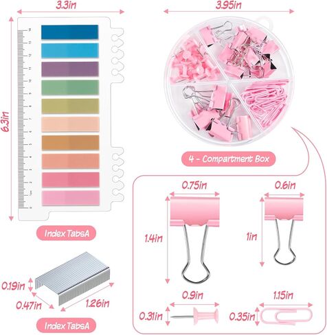 10 في 1 لوازم مكتبية وردية ، وملحقات مكتب الوردي للومي ، والمستلزمات المكتبية مع دباسة وموزع الشريط ، والمقص ، ومزيل العناصر الغذائية ، والمقاطع والملصقات ، وهدية للطالب أو الزميل in Kuwait