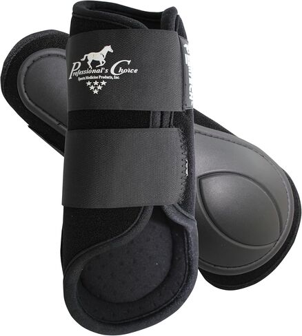 Professional's Choice Equine Ventech Splint Boot | Hook & Loop Closure | Sold in Pairs | Black in Saudi Arabia