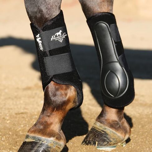 Professional's Choice Equine Ventech Splint Boot | Hook & Loop Closure | Sold in Pairs | Black in Saudi Arabia