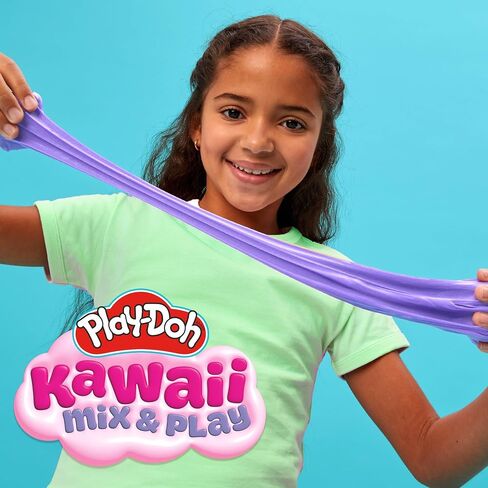 Play-Doh Kawaii Mix & Play Scented Compounds – Cloud, Butter, Foam, Super Stretch, Sensory Dough, Kit, Gifts for Kids, Sensory Toys, Party Favors for Kids 8-12, Playdoh Compound Packs in Saudi Arabia