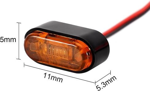 Intera 11x5mm Marker Lights Lights Lights لسيارات RC (بيضاء وصفراء وحمراء) in Kuwait