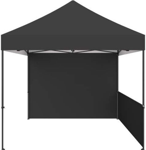 Zoom 10' Pop up Tent Solid Color 1/2 Wall + Hardware (Black) in Saudi Arabia
