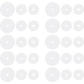 Giantree 30Pcs Clear Piercing Disc, Silicone Perforated Disc for Piercing Bump, 7/9 mm Earring Supports for Keloids Healing Pads Belly Button Piercing Kit Nose Piercing Bump Treatment(30pcs)
