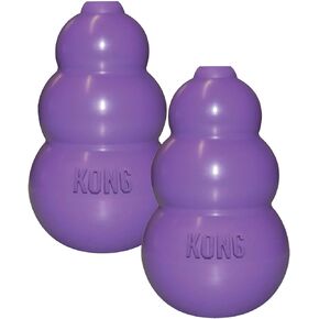 KONG Kitty Classic Cat Toys – 2 Pack – Fillable Treat-Dispensing Toy for Cats – Bounces & Rolls for Interactive Play – Encourages Healthy Exercise & Mental Stimulation