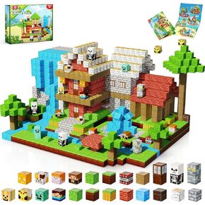 200PCS Magnetic Blocks - Magnetic Building Blocks, Magnet Cubes Game, Stacking Forest Set, STEM Montessori Sensory Stacking Toys for Kids, Birthday Gifts for Boys and Girls Age 3+ Years Old