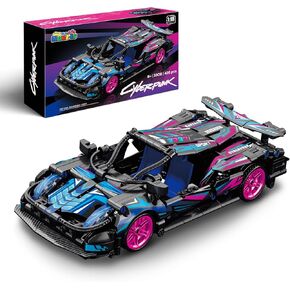1:18 Technic Super Sports Cars Model Sets - 455 PCS Black Gold MOC Building Block Car Raceing Engineering Toys - Gift Idea for Adults Boys Girls for Play and Display Collection