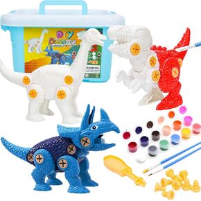 BEIGUO Kids Crafts Paint Your Own Take Apart Dinosaur Toys Arts and Crafts for DIY Birthday Gifts Christmas Stocking Stuffers
