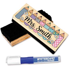 Luxury Custom Teacher Name Chalkboard Eraser with Pen Marker, Teacher Appreciation Gifts, Thank You Gift, Back to School Office Decor 9