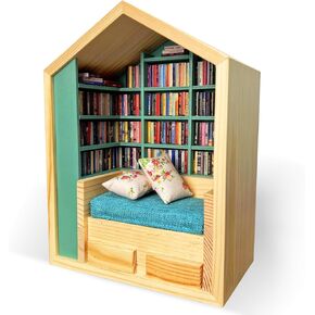 400 Pcs Mini Books-Anxiety Bookshelf,Mini Bookstore,Shake Off Your Anxiety,Office Decor Mini Bookshelf,Miniature Book Library
