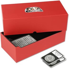 G-PLUS 10 PCS Coin Storage Boxs 2x2inch Coin Flip Holder for Coin Collecting Supplies Holders Commemorative Coin Collection Boxs