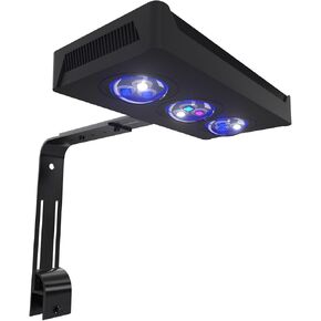 45W Full Spectrum Reef LED Light for SPS/LPS Corals – Dimmable Aquarium Light with Sunrise, Sunset & Moonlight Modes – Perfect for Saltwater & Nano Reef Tanks (10-24 Inch, up to 40 Gallons)
