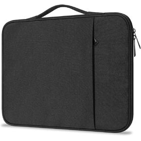 ProElife 13-Inch Laptop Sleeve Case for 2025-2024 MacBook Air 13.6-inch M4/M3 Chip & iPad Pro M4 13-inch Accessory Traveling Water-Resistant Bag Multifunctional Portable Carrying Sleeve Case (Black)