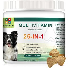 Dog Vitamins and Supplements - Multivitamin with Salmon Oil for Dogs, Joint Supplement (Glucosamine), Probiotic - Dog Treats, Allergy Chews - Dog Stuff