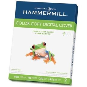 Hammermill Color Copy Paper,80lb.,100 Bright,8-1/2"x11",250 SH/RM,White (12002-3)