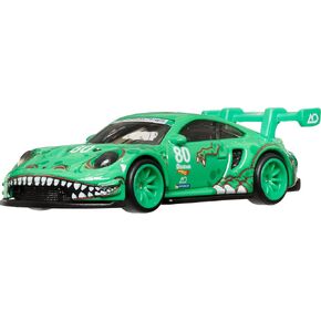Hot Wheels Premium Car Culture Collectible Toy Car, 1:64 Scale Die-Cast Porsche 911 GT3 R, Race Day Vehicle with Real Riders Tires