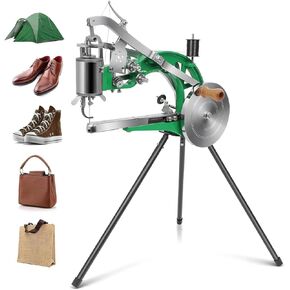 Leather Sewing Machine, Shoe Repair Machine, Cobbler Stitching Machine with Dual Cotton Nylon Line Canvas Sewing Machine Suitable for Shoes, Bags, Tents and Clothes
