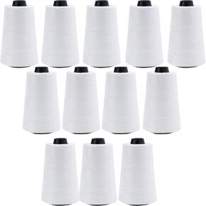 3604 ft Roll Thread Cones for Heavy Duty Bag Sewing Closer - Portable Electric Bag Sewing Machines Compatible High Strength Single-Ply Thread Set - Nylon, Bracelet Making, Burlap, Bag Closing