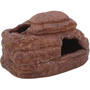 AQUA KT Reptile Hide and Cave Hideout for Leopard Crested Gecko Ball Python Lizard Bearded Dragon Snake Amphibians Hiding Place Terrarium Habitat Decoration