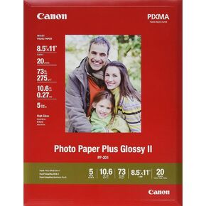 Canon Photo Paper Plus Glossy II, 8.5 x 11 Inch, 20 Count (2311B001)