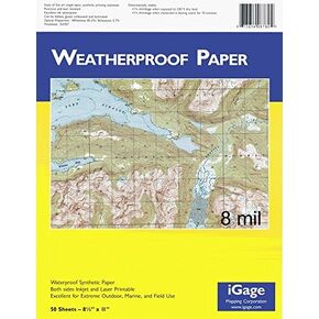 Igage Weatherproof Paper 8 Mil 50 Sheets #8770