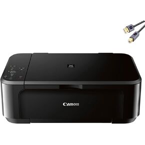 Canon Pixma 3620 Series Wireless All-in-one Color Inkjet Printer I Print Copy Scan I Duplex Print I Mobile Print I Print Up to 9.9 ipm I Up to 4800x1200 DPI Print Resolution I Black + Printer Cable