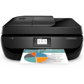 HP HP4650-RB-AMZ Office Jet 4650 Wireless All-in-One Photo Printer, Copier and Scanner - Black (Renewed), Black & Color