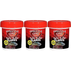 Omega One Betta Buffet Flakes 0.28oz (3 Pack)