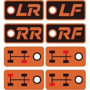 Tire/Wheel Position Indicator Tags, Seasonal Tire Changeover Reminder, Set of 8 Durable & Reusable Valve Stem Snow Tire Swap Markers