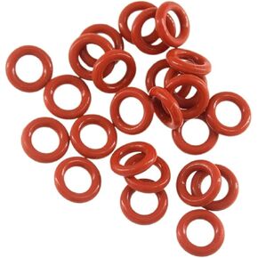 Gearway O Ring Seal Gasket 2.4mm Thickness Red Silicon 8/9/10/11/28/29/30mm OD VMQ 55SH Hardness(19x14.2x2.4mm)