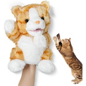 Cats Puppet Wrestler Cat Toy,Cat Wrestling Toy Puppet,Indoor Cat Toy Kitty Plush Animal Toys Dolls,Kitten Wrestling Glove Gift for Cat Pet Lovers