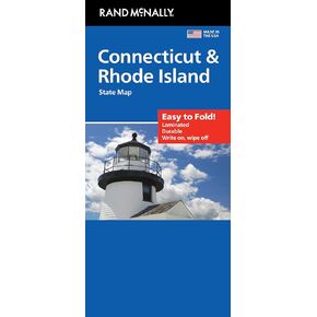 Rand McNally Easy to Fold: Connecticut/Rhode Island Laminated Map