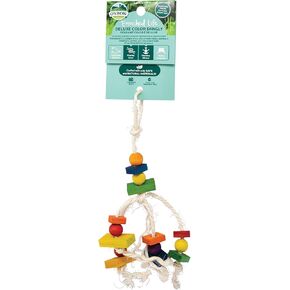 Oxbow Enriched Life Deluxe Color Dangly, Rabbit Toys, Guinea Pig Toys, Enrichment for Bunny, Hamster, Rabbit, Chinchilla, Rat, Chinchilla Cage Accessories, Guinea Pig Accessories for Cage