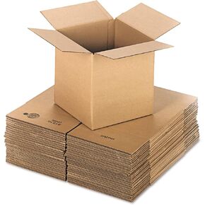 General Supply 121212 Brown Corrugated - Cubed Fixed-Depth Shipping Boxes 12L x 12W x 12H, 25/Bundle