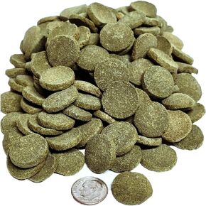 Aquatic Foods Inc. 18mm - 3/4 "رقائق غارقة من الطحالب والسبيرولينا المثالية للبلوكوس ، السمك السفلي ، سمك السلور ، الروبيان ، القواقع ، كل الأسماك الاستوائية العاشبة والحيوية - زيغلر وافرز.