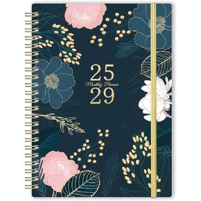 2025-2029 Monthly Planner - 5 Year Monthly Calendar 2025-2029, July 2025 - December 2029, 6.4" x 8.5", 60 Monthly Planner with Tabs, Double-Side Pocket, Holidays, Notes Pages, Elastic Closure