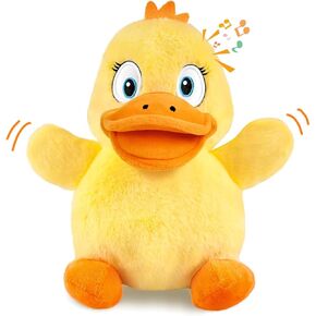 Squeaky Duck Dog Toy – Plush Chew Toy with 2 Squeakers & Crinkle Wings for Small and Medium Dogs – Soft Puppy Toy for Boredom & Indoor Play