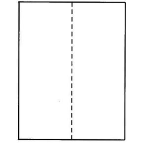 4339, Laser Paper Perforated 8 1/2 X 11 Center Vertical Perf 20#, 2500 per Carton