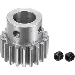 uxcell 10mm Bore 20T Mod 1 Pinion Gear Stainless Steel Spur Diff Differential Motor Pinion Gear, for RC Car