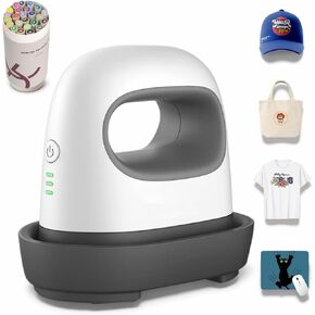 Mini Heat Press Machine for T Shirts with 12 Colored Pens,Portable Easy Heat Transfer Machine for Hat,Mug，Shoes,Small Objects,3 Heat Settings,Constant Temp Control, Insulated Safety Base (Black) in Kuwait
