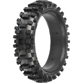 Pro-line Racing Dunlop Geomax MX33 V2 Bead CR4 Rear Tire MTD on Sleeve for Pro-Spec Aluminum Wheel PRO1023011