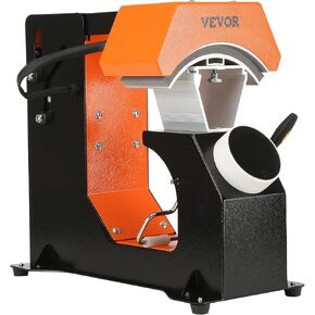 VEVOR 3-in-1 Auto Hat Heat Press مع بلاتينات قابلة للتبديل 3pcs (6.6 "× 2.7" ، 6.6 "× 3.8" ، 6.1 "× 3") ، لوحة التحكم الرقمية التلقائية على غرار المقبض ، طباعة نقل الحرارة للأغطية.