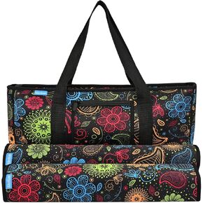 Mahjong Bag Stylish Tile Game Case for Tiles and Racks, Mahjong Accessories Organizer with Two Wrappers, Portable Mahjong Case Only, Ideal Mahjong Rack Bag for Women or Men