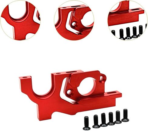 Adjustable Motor Mount Motor Mounting Easy to Install RC Car Upgrade Accessories for 1/10 104001 104072 RC Car Spares, Red in Saudi Arabia