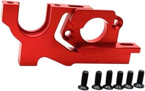 Adjustable Motor Mount Motor Mounting Easy to Install RC Car Upgrade Accessories for 1/10 104001 104072 RC Car Spares, Red in Saudi Arabia