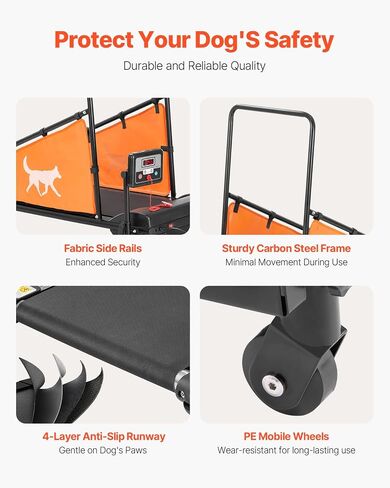 HappyBuy Dog treachill للكلاب متوسطة الحجم ، سعة وزن 200 رطل ، آلة تشغيل كهربائية مع 3 سلالم قابلة للتعديل ، مطحنة الحيوانات الأليفة الداخلية التي تتميز شاشة عرض LCD للتمرين in Saudi Arabia