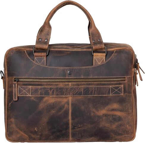 Premium 16-Inch Leather Laptop Briefcases & Messenger Bag The Perfect Office Satchel for Modern Professionals men and women in Saudi Arabia